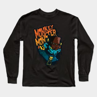 Monkey Monster Graffiti Long Sleeve T-Shirt